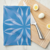 Linge De Cuisine motif topaze bleue (Quart Plié)