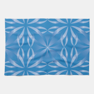 Linge De Cuisine motif topaze bleue