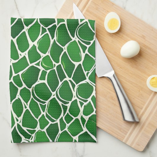 Linge De Cuisine Motif Tortue Shell (Quart Plié)