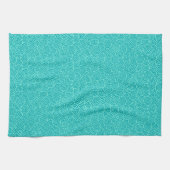Linge De Cuisine Motif tourbillon japonais - turquoise et aqua (Horizontal)