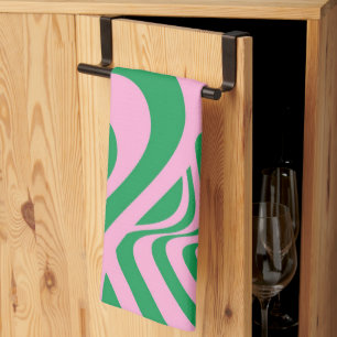 Linge De Cuisine Motif tourbillonnant coloré rétro Y2K groovy 