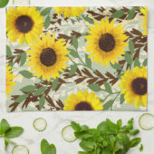 Linge De Cuisine Motif tournesol (Plié)
