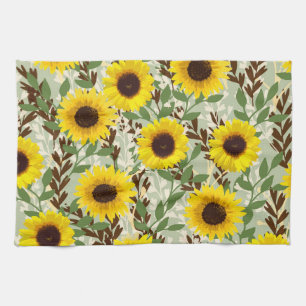 Linge De Cuisine Motif tournesol