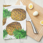 Linge De Cuisine Motif transparent avec ananas (Quart Plié)