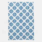 Linge De Cuisine Motif triangle bleu tendance (Vertical)
