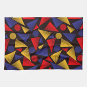 Linge De Cuisine Motif triangle multicolore (Horizontal)