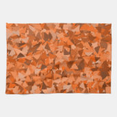 Linge De Cuisine Motif Triangle Orange Marron (Horizontal)