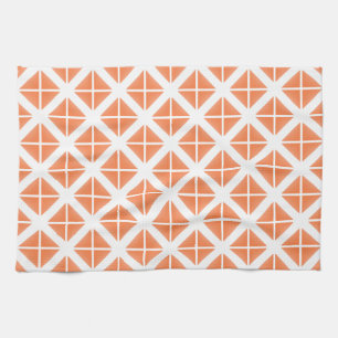Linge De Cuisine Motif triangle Orange tendance