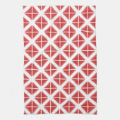 Linge De Cuisine Motif triangle rouge tendance (Vertical)