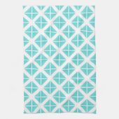 Linge De Cuisine Motif Triangle tendance Turquoise (Vertical)