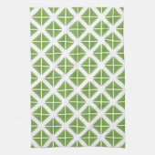 Linge De Cuisine Motif triangle vert tendance (Vertical)