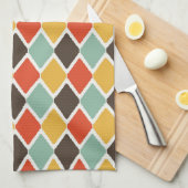 Linge De Cuisine Motif tribal de mode d'ikat moderne (Quart Plié)