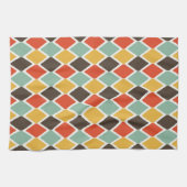 Linge De Cuisine Motif tribal de mode d'ikat moderne (Horizontal)