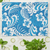 Linge De Cuisine Motif tropical de ketmie (Plié)