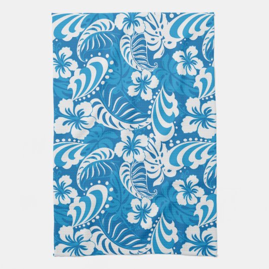 Linge De Cuisine Motif tropical de ketmie (Vertical)