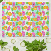 Linge De Cuisine Motif tropical d'été de pinapple et de pastèque (Plié)