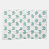 Linge De Cuisine Motif Turquoise Cute Elephant (Horizontal)