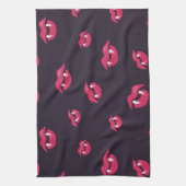 Linge De Cuisine Motif Vampire Lèvres Et Fangs (Vertical)