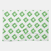 Linge De Cuisine Motif vert de dent de plaid (Horizontal)
