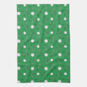 Linge De Cuisine Motif vert de golf (Vertical)