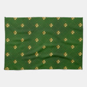 Linge De Cuisine Motif vert d'or de trèfle (Horizontal)