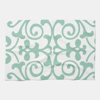 Linge De Cuisine Motif vert en bon état à la mode de damassé