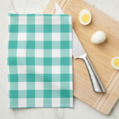 Linge De Cuisine Motif vert et blanc de contrôle de guingan (Quart Plié)