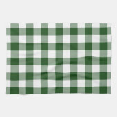 Linge De Cuisine Motif vert et blanc de guingan (Horizontal)