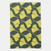 Linge De Cuisine Motif vert Ginkgo Leaf - Printemps Botanique (Vertical)