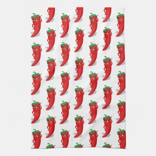 Linge De Cuisine Motif vertical Red Pepper Diva (Vertical)