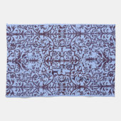 Linge De Cuisine Motif victorien bleu (Horizontal)