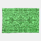 Linge De Cuisine Motif victorien vert (Horizontal)