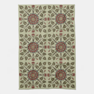 Linge De Cuisine Motif victorien Vintage Audsley Tudor Rose Art