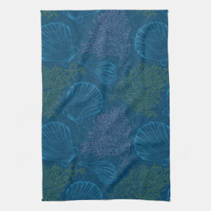 Linge De Cuisine Motif vintage de mer