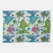 Linge De Cuisine Motif vintage de poissons (Horizontal)