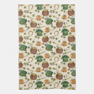 Linge De Cuisine Motif vintage d'icône de l'Irlande