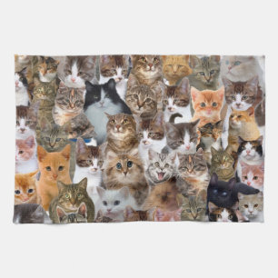 Linge De Cuisine Motif Visages de chat