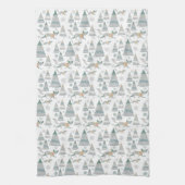 Linge De Cuisine Motif Western Winter Wood Fox (Vertical)