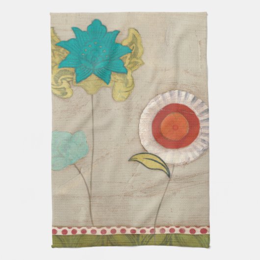 Linge De Cuisine Motifs pétaux I (Vertical)