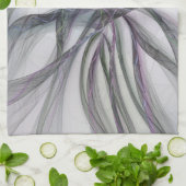 Linge De Cuisine Motions Filigree Moderne Abstrait pivotant Fractal (Plié)