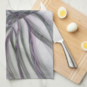 Linge De Cuisine Motions Filigree Moderne Abstrait pivotant Fractal (Quart Plié)