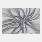 Linge De Cuisine Motions Filigree Moderne Abstrait pivotant Fractal (Horizontal)