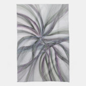 Linge De Cuisine Motions Filigree Moderne Abstrait pivotant Fractal (Vertical)