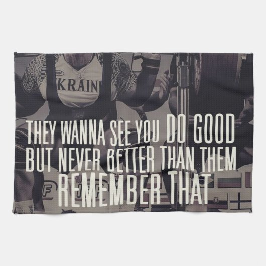 Linge De Cuisine Motivation du squat (Horizontal)