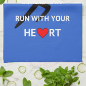 Linge De Cuisine Motivation sportive citation de course bleu (Plié)