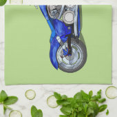 Linge De Cuisine Moto 1 - Bleu (Plié)