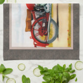 Linge De Cuisine Moto de cru d'aquarelle (Plié)