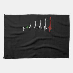 Linge De Cuisine Moto Heartbeat Vitesse Vélo Motocross
