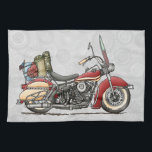 Linge De Cuisine Moto mignonne<br><div class="desc">Ces images des choses d'amusement que nous montons l'art appartiennent à une série actuelle de choses quotidiennes telles que des avions, motos, tracteurs, voitures de pédale créées par Richard Neuman dans son studio rural près de McComb, Ohio. Les autobus, avions, motos, tracteurs, colportent des voitures, les chariots de golf, bicyclettes...</div>