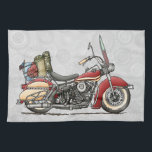 Linge De Cuisine Moto mignonne<br><div class="desc">Ces images des choses d'amusement que nous montons l'art appartiennent à une série actuelle de choses quotidiennes telles que des avions, motos, tracteurs, voitures de pédale créées par Richard Neuman dans son studio rural près de McComb, Ohio. Les autobus, avions, motos, tracteurs, colportent des voitures, les chariots de golf, bicyclettes...</div>